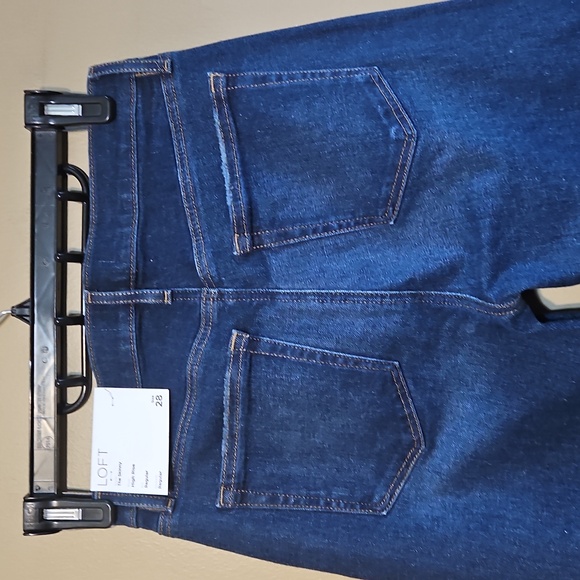 LOFT Dark Blue Skinny Jeans - Picture 7 of 12